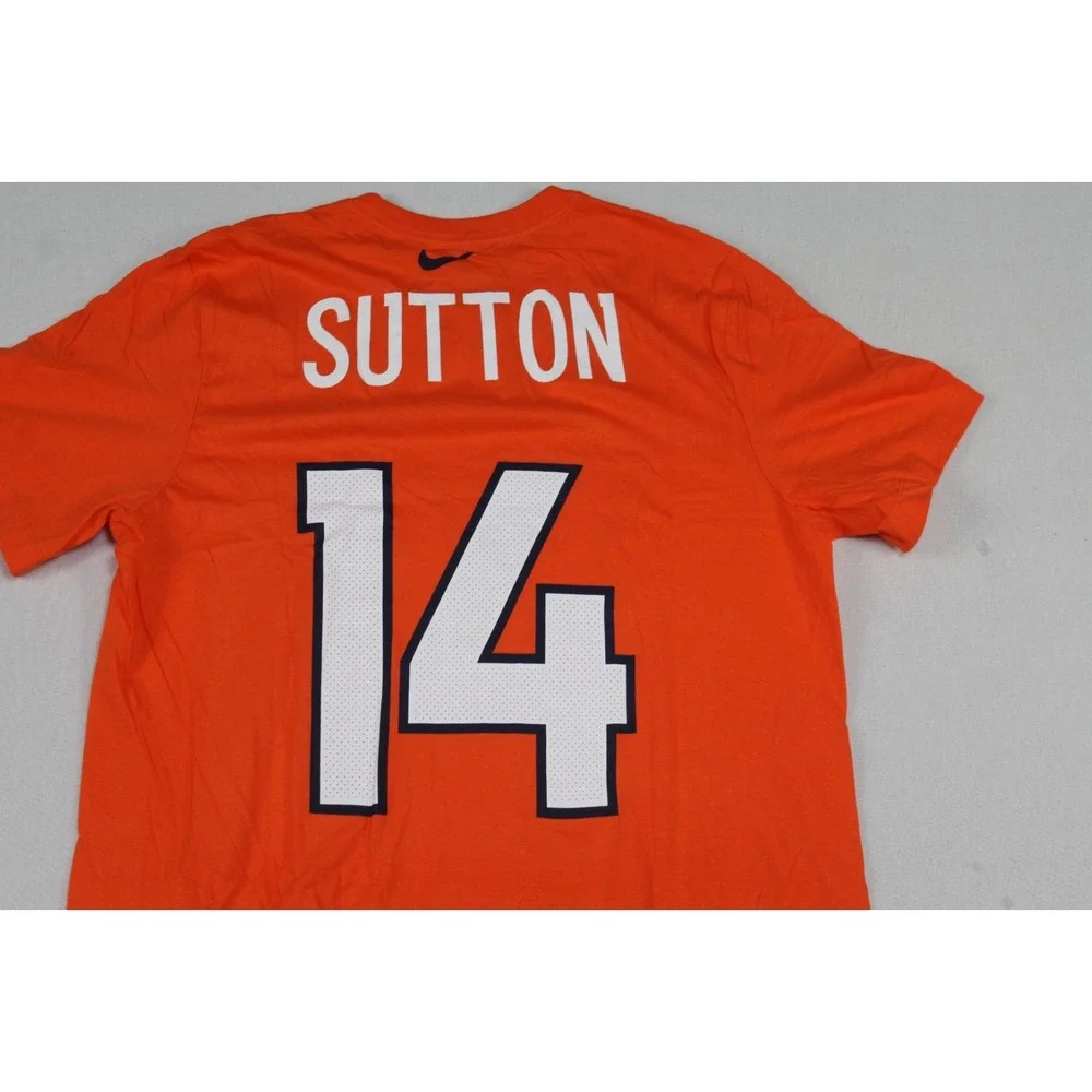Denver Broncos Nike Men Orange Shirt Sutton 15 Nike Tee NFL Size Large